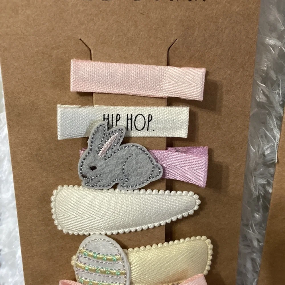 NEW Rae Dunn EASTER BUNNY, LITTLE CHICK EASTER EGG CLIPS AND HEADBANDS